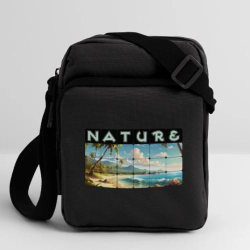 Nature: Sun-Kissed Shore - Upright Crossbody Bag