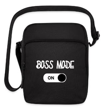 Boss mode on - Upright Crossbody Bag - black - Front