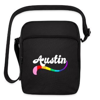 Austin Texas Gay Pride Queer Proud TX Homo queer  - Upright Crossbody Bag - black - Front