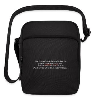 John 3 16 - Upright Crossbody Bag - black - Front