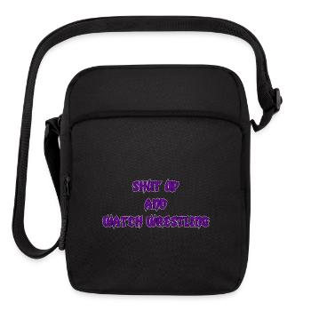WATCH WRESTLING - Upright Crossbody Bag - black - Front