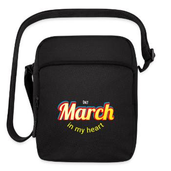 march - Upright Crossbody Bag - black - Front