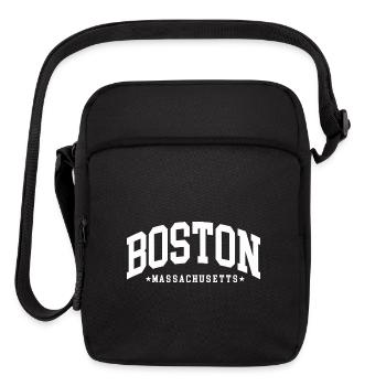 Boston Massachusettes Gift - Upright Crossbody Bag - black - Front