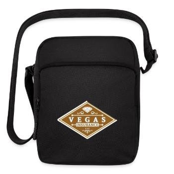 a logo illustration for an "Ornament Collection" - Upright Crossbody Bag - black - Front