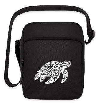 Ornamental Beauty Of A Sea Turtle - Upright Crossbody Bag - black - Front