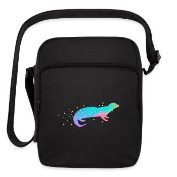 Sea Otter Gradient - Upright Crossbody Bag - black - Front
