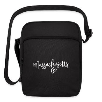 Massachusetts Heart Women's Love Massachusetts - Upright Crossbody Bag - black - Front