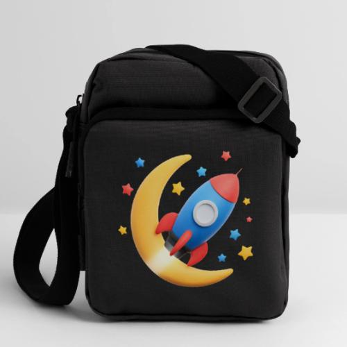 Rocket to the Crescent Moon - Upright Crossbody Bag