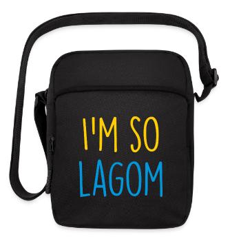 I'm so Lagom - Upright Crossbody Bag - black - Front