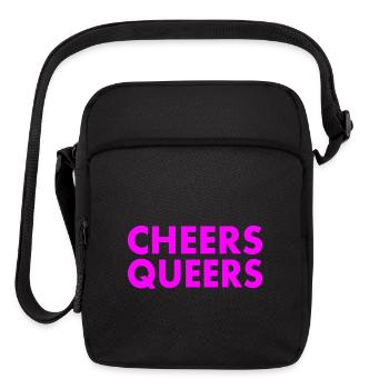 Cheers queers - Upright Crossbody Bag - black - Front