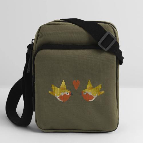 love birds - Upright Crossbody Bag