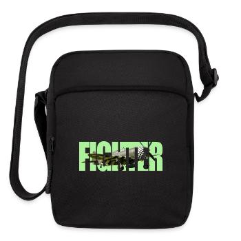 Fighter P-47 Thunderbolt - Upright Crossbody Bag - black - Front