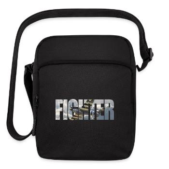 Fighter P-47 Thunderbolt - Upright Crossbody Bag - black - Front