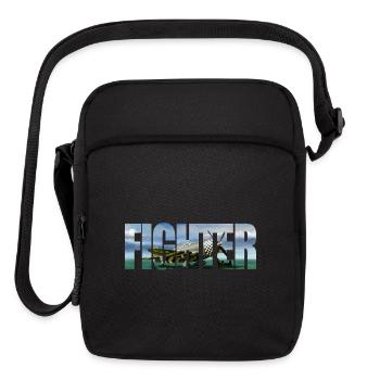 Fighter P-47 Thunderbolt - Upright Crossbody Bag - black - Front
