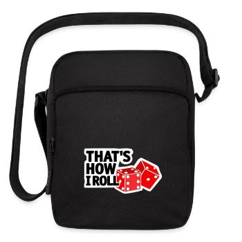 gambler casino - Upright Crossbody Bag - black - Front