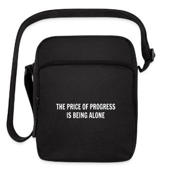 The Price of Progress is Being Alone - Upright Crossbody Bag - black - Front