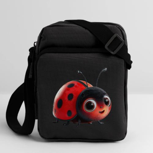Adorable Cartoon Ladybug with Big Eyes - Upright Crossbody Bag