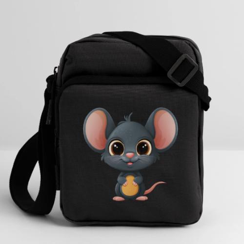 Joyful Cartoon Baby Mouse Smiling Brightly - Upright Crossbody Bag