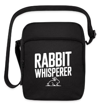 Rabbit Whisperer - Upright Crossbody Bag - black - Front