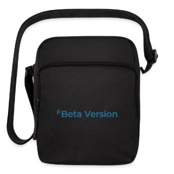 Beta Version Funny Geek Programmer Greek Letter De - Upright Crossbody Bag - black - Front