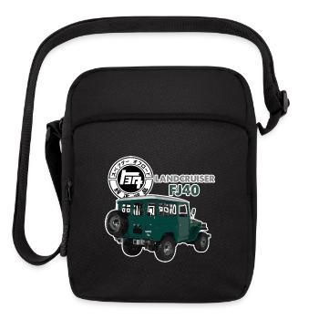 GREEN PRISTINE FJ40 WITH RETRO LOGO - Upright Crossbody Bag - black - Front