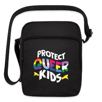 Protect Queer Kids - Upright Crossbody Bag - black - Front