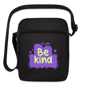 Be Kind Purple Cloud - Upright Crossbody Bag - black - Front