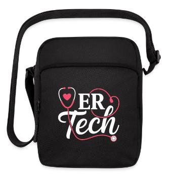 ER Tech Heartbeat Stethoscope - Upright Crossbody Bag - black - Front