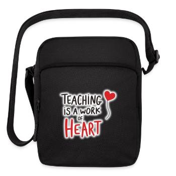 Teacher Mode On School Graphic Funny Teaching - Upright Crossbody Bag - black - Front