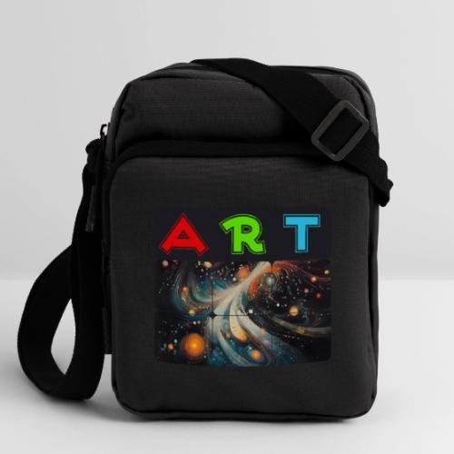 Swirls of Colorful Art - Upright Crossbody Bag