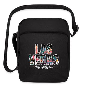 Las Vegas City Of Lights - Retro Casino - Upright Crossbody Bag - black - Front