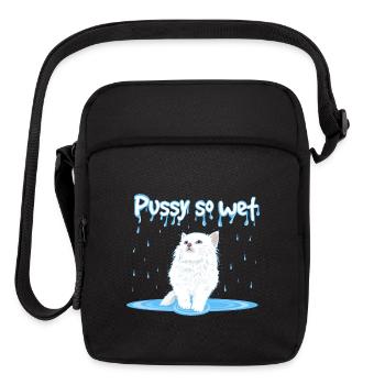 Pussy so Wet - Upright Crossbody Bag - black - Front