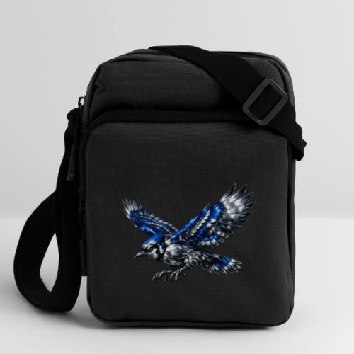 Silver Blue Jay Dive - Upright Crossbody Bag