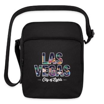 Las Vegas City Of Lights - Retro Casino - Upright Crossbody Bag - black - Front