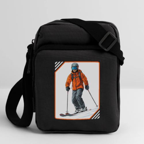 Skiing Thrill Ride - Upright Crossbody Bag