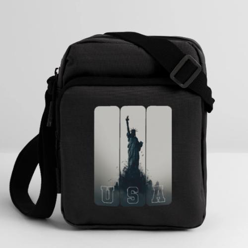 USA: Liberty Rising Over Manhattan - Upright Crossbody Bag