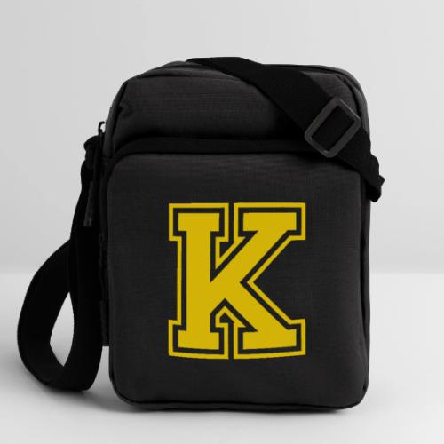 Letter k – Capital Athletic Alphabet Monogram - Upright Crossbody Bag