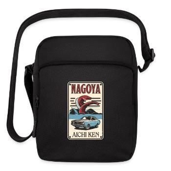 Nagoya Essence: Toyota Legacy and Culinary Delight - Upright Crossbody Bag - black - Front