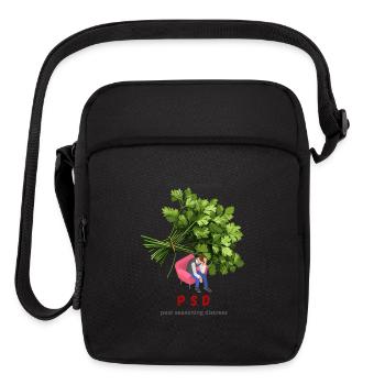 Cilantro Gave Me PSD ( Post- Seasoning Distress) - Upright Crossbody Bag - black - Front