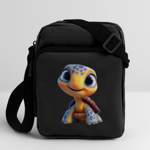 Joyful 3D Baby Turtle with Big Eyes - Upright Crossbody Bag