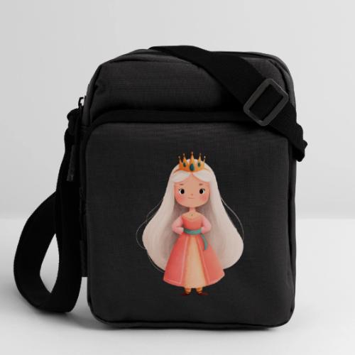 Cute Cartoon Little Princess with Long Hair - Upright Crossbody Bag