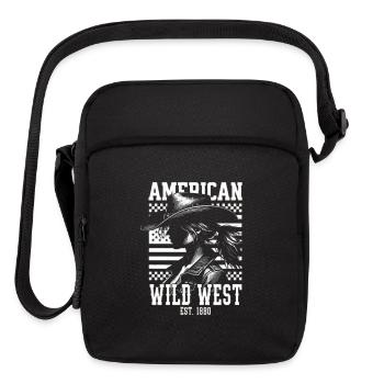 American Wild West Silhouette - Upright Crossbody Bag - black - Front