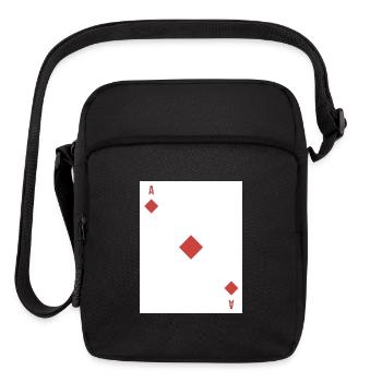 Ace of Diamonds Casino Design - Upright Crossbody Bag - black - Front