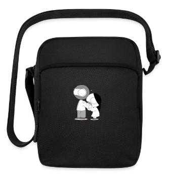 Romantic Pocket Catana and John - Upright Crossbody Bag - black - Front