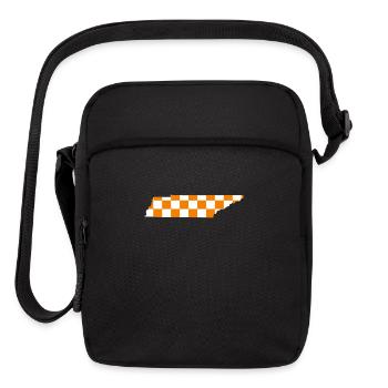 Tennessee Checkerboard State Shirt Sticker - Upright Crossbody Bag - black - Front