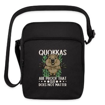 Quokkas Are Proof That Size Does Not Matter - Upright Crossbody Bag - black - Front