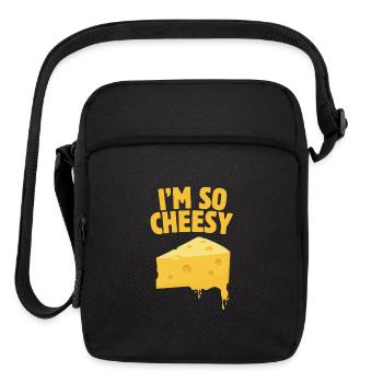 Im So Cheesy - Upright Crossbody Bag - black - Front