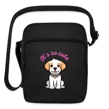 It's so cute - Upright Crossbody Bag - black - Front