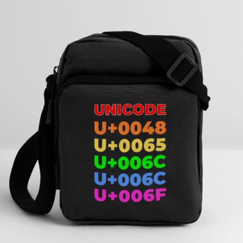 Hello, in unicode - Upright Crossbody Bag