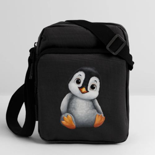 Innocent Penguin Sitting - Upright Crossbody Bag